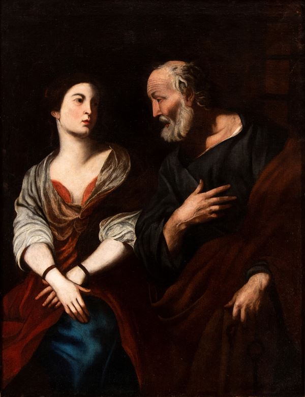 Pietro Novelli Il Monrealese - Saint Peter and Saint Agatha