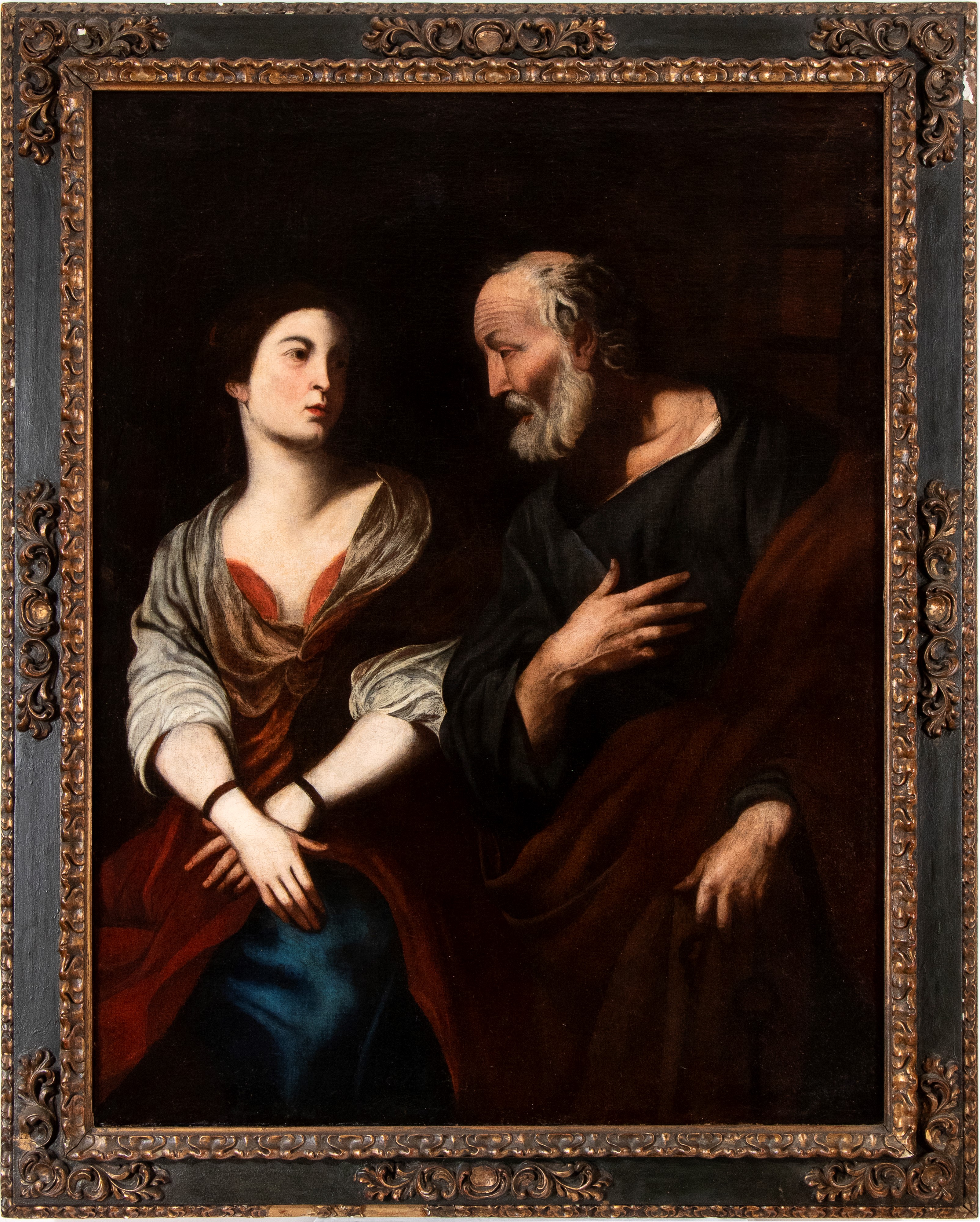 Pietro Novelli il Monrealese - San Pietro e Sant'Agata, olio su tela