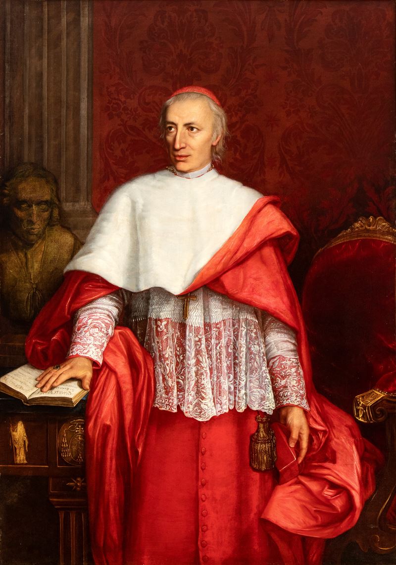 Vincenzo Camuccini - Ritratto del cardinal Francesco Bertazzoli, olio su tela