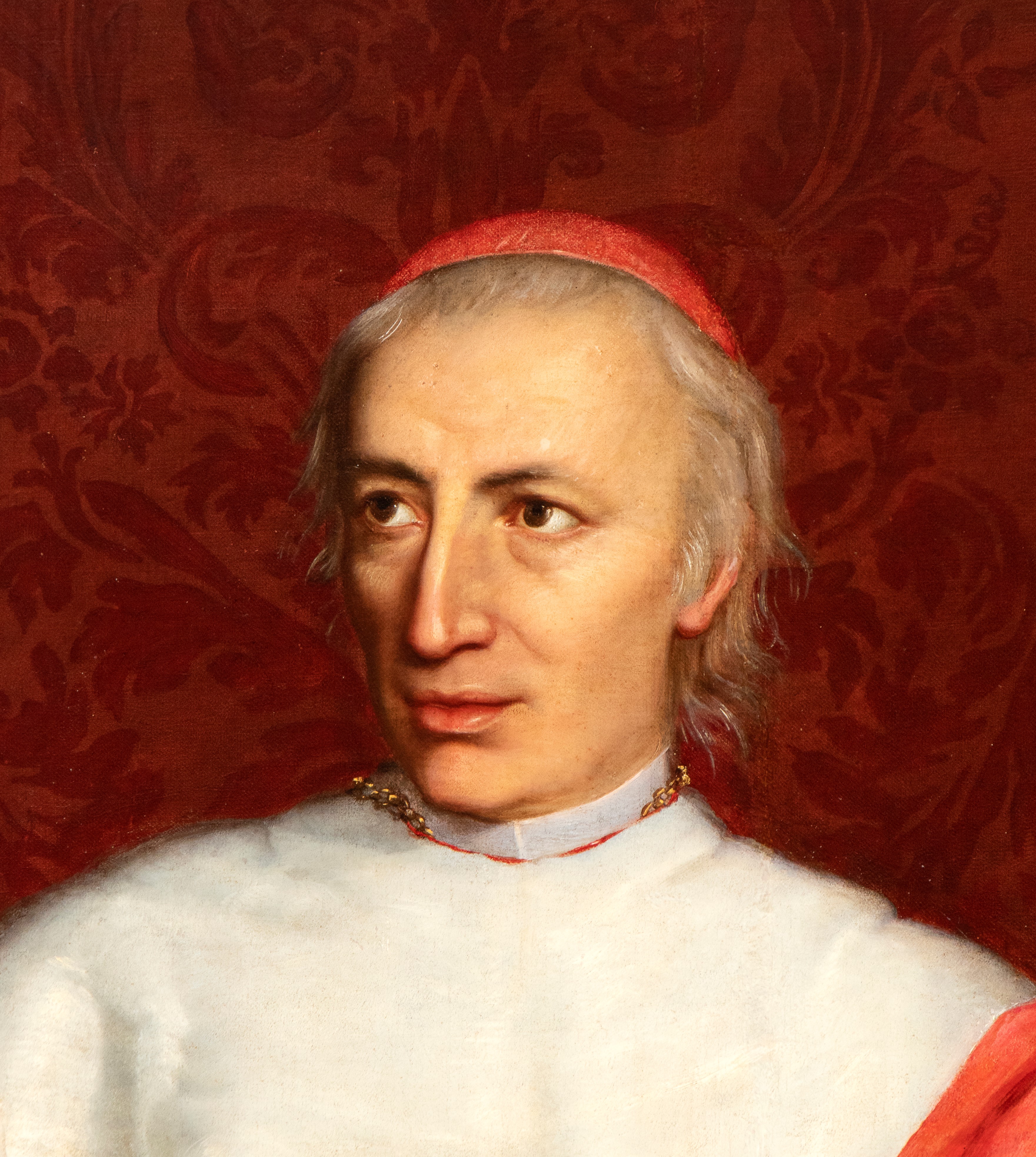 Vincenzo Camuccini - Ritratto del cardinal Francesco Bertazzoli, olio su tela