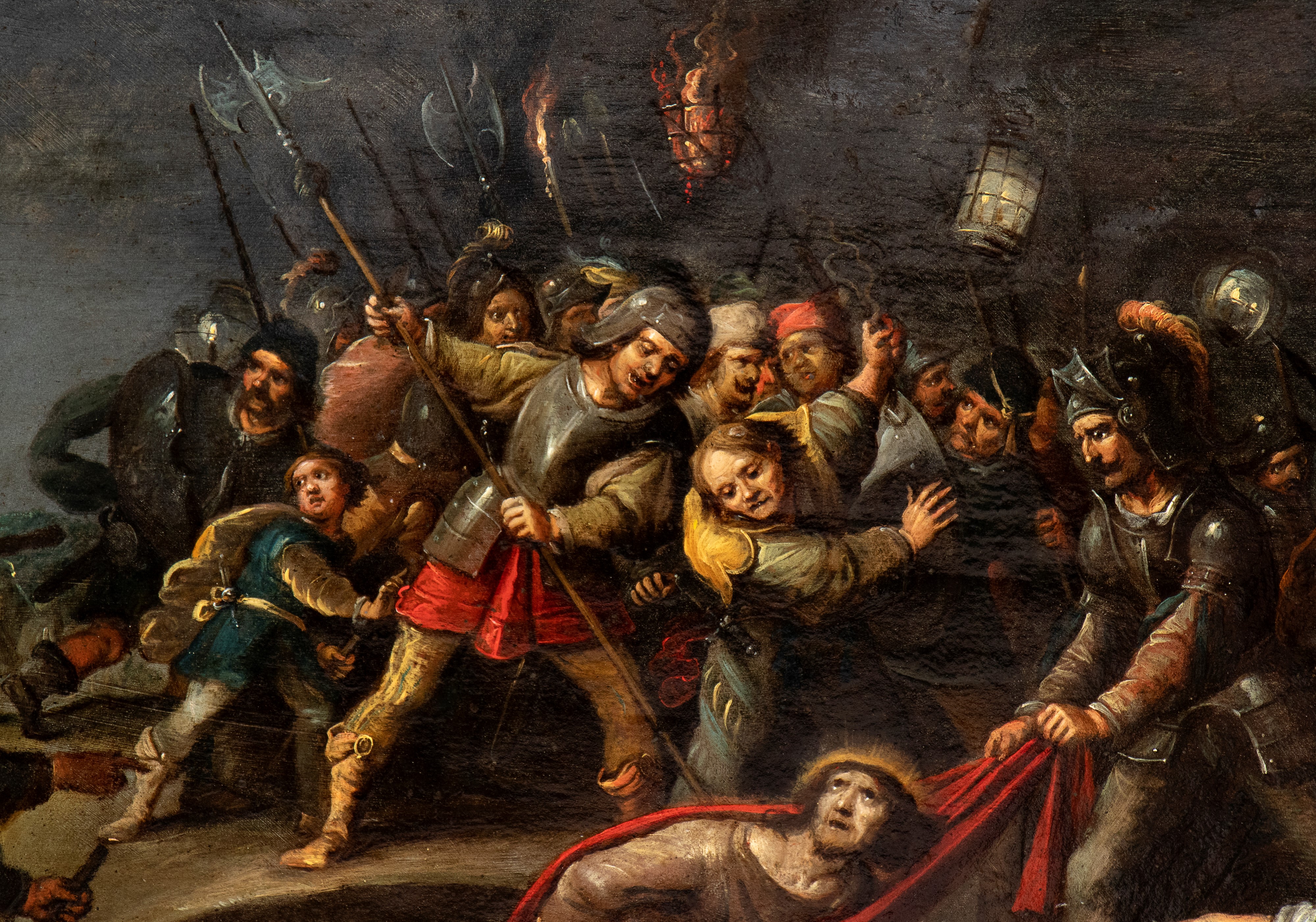 Frans Francken II - Cattura di Cristo, olio su rame