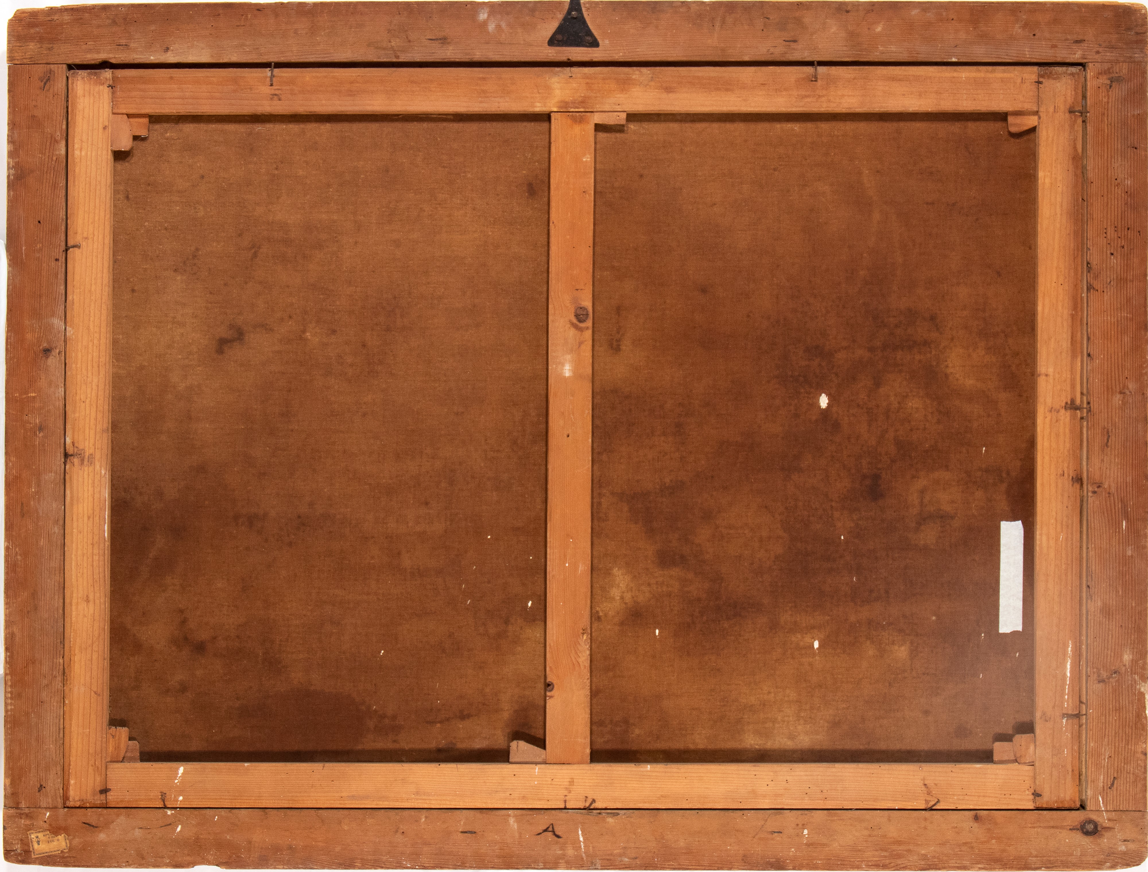 Veduta costiera con arco di roccia, figure e imbarcazioni