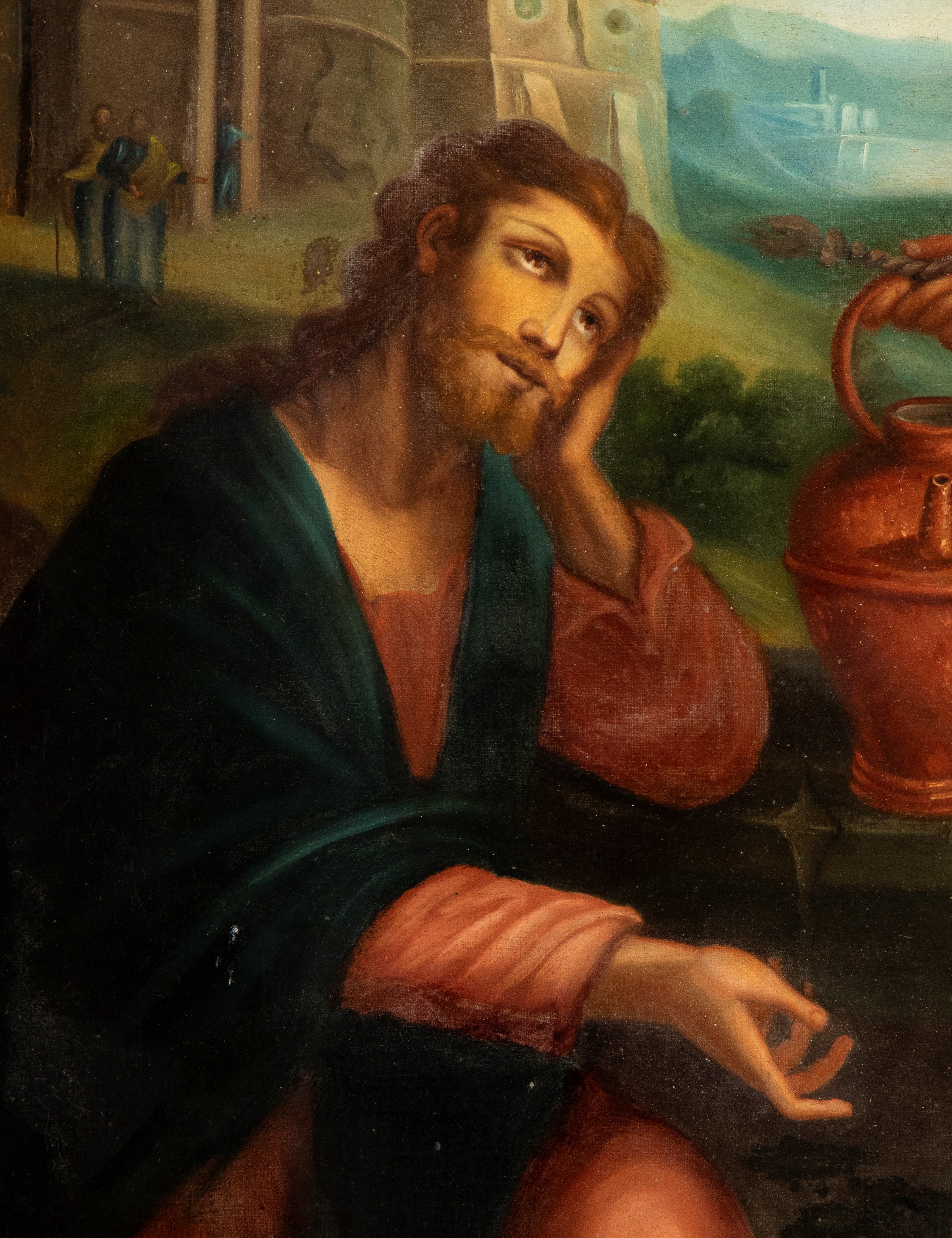 Lavinia Fontana - Cristo e la Samaritana al pozzo, olio su tela
