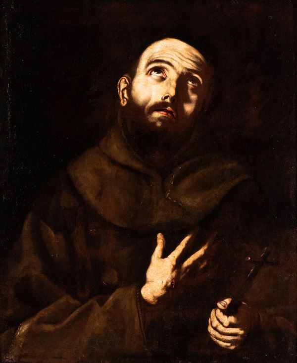 Jusepe de Ribera - Praying Saint Francis 