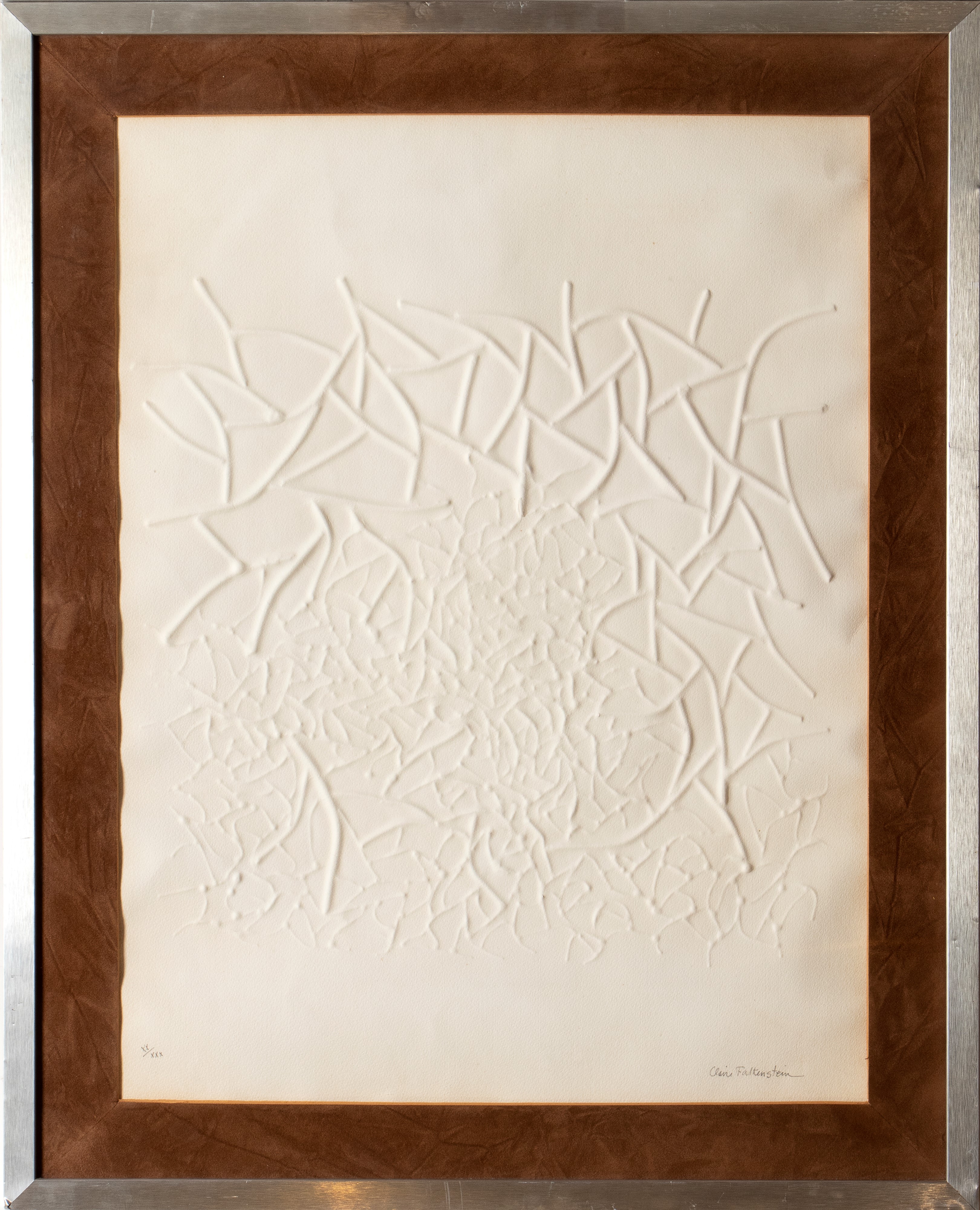 Claire Falkenstein - Struttura Grafica (1963), Stampa a rilievo