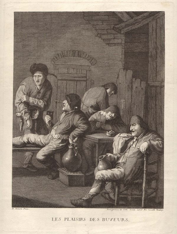 Les plaisirs des buveurs, by David Teniers
