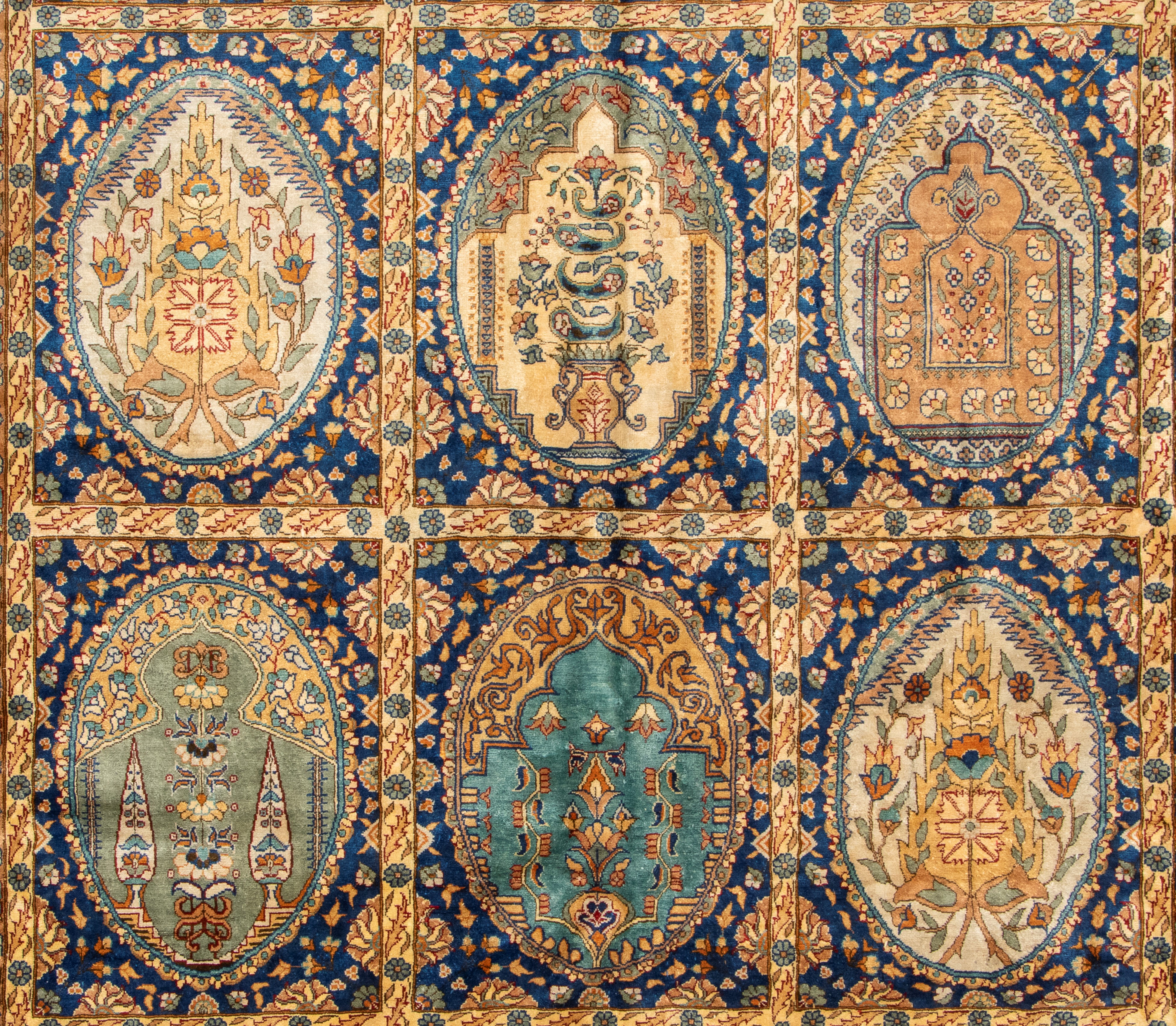 Tappeto Kaisery, seta, 455 x 251 cm, seconda metà del XX secolo