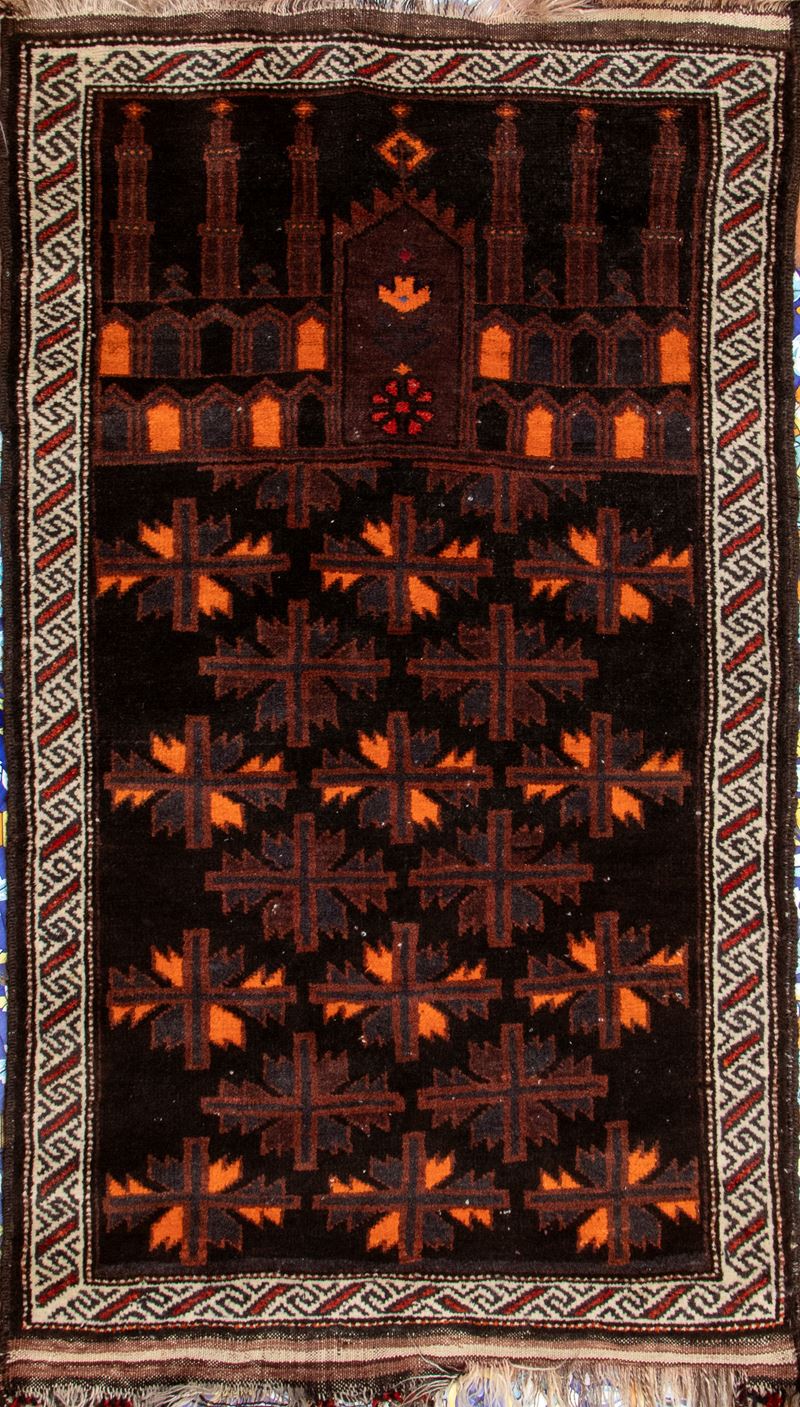 Tappeto turco, XX secolo, 135 x 76 cm