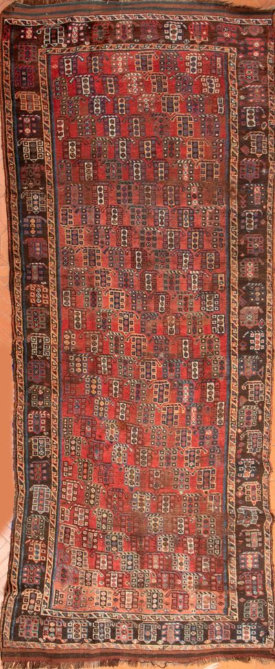 Tappeto Kazak, 370 x 150 cm, 1920
