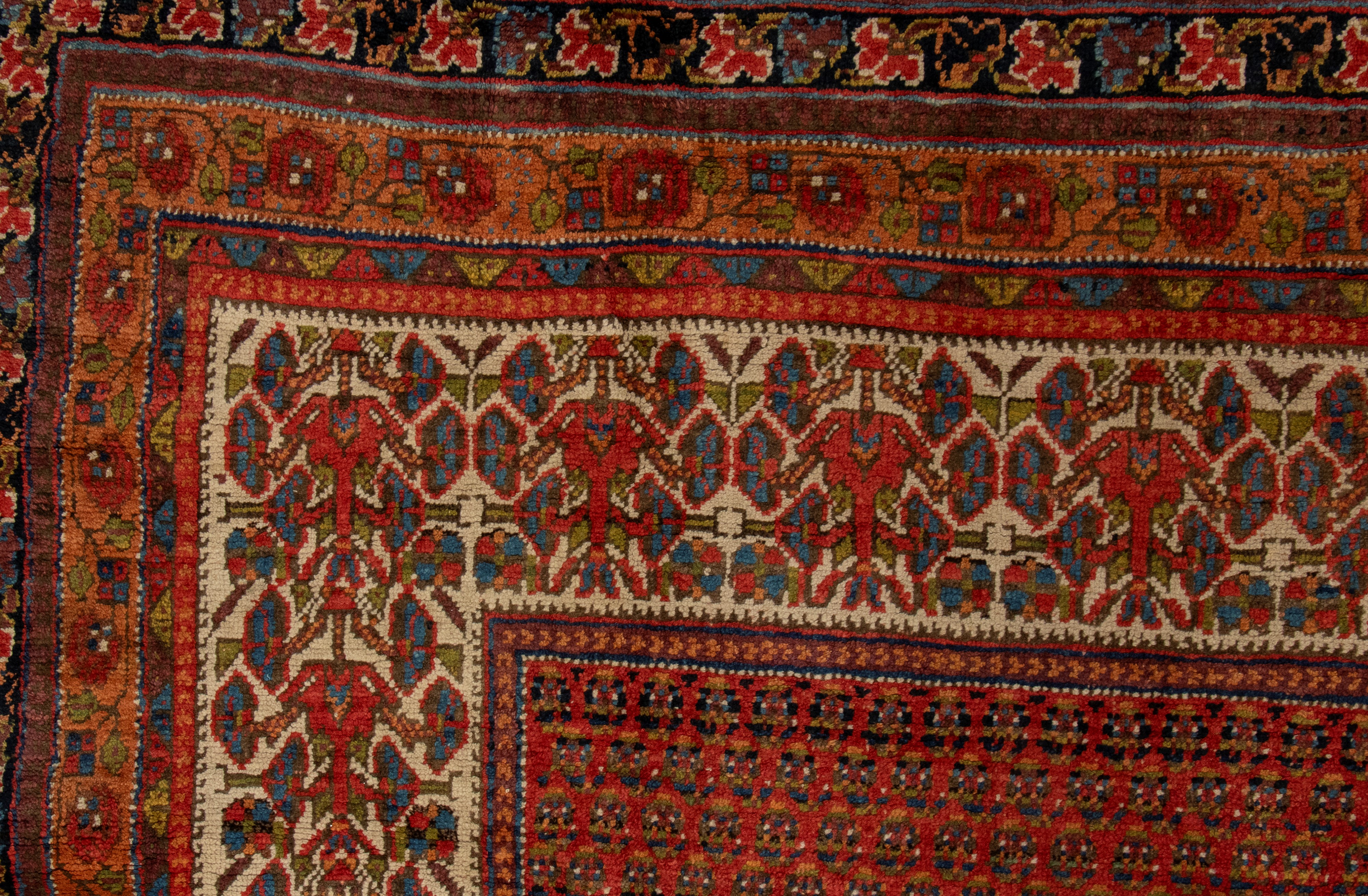 Tappeto Afshari antico, 1930, dimensioni 217 x 140 cm