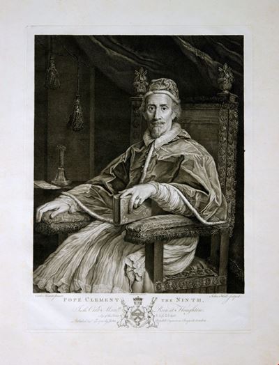 Clemente IX, bulino e acquaforte