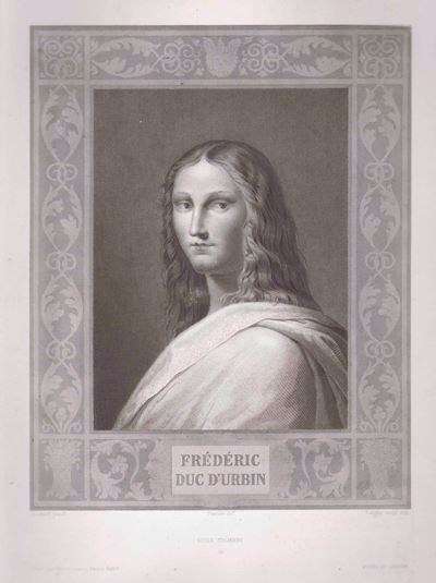 Federico, duca di Urbino, acquaforte