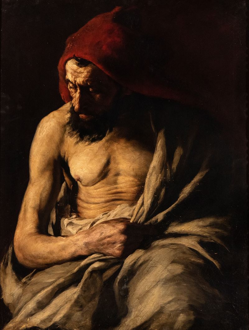 Giovanni Serodine - Anziano filosofo, olio su tela
