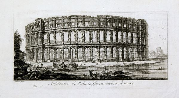 Giovanni Battista Piranesi - Pula Amphitheater in Istria near the sea