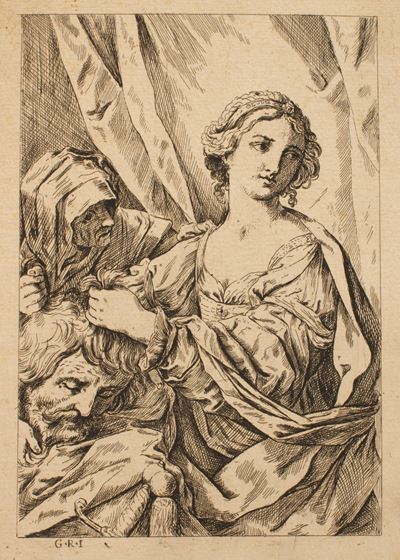 Giuditta con la testa di Oloferne, acquaforte