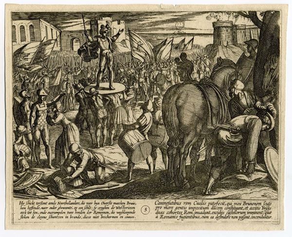 Antonio Tempesta - The war of the Romans against the Batavians