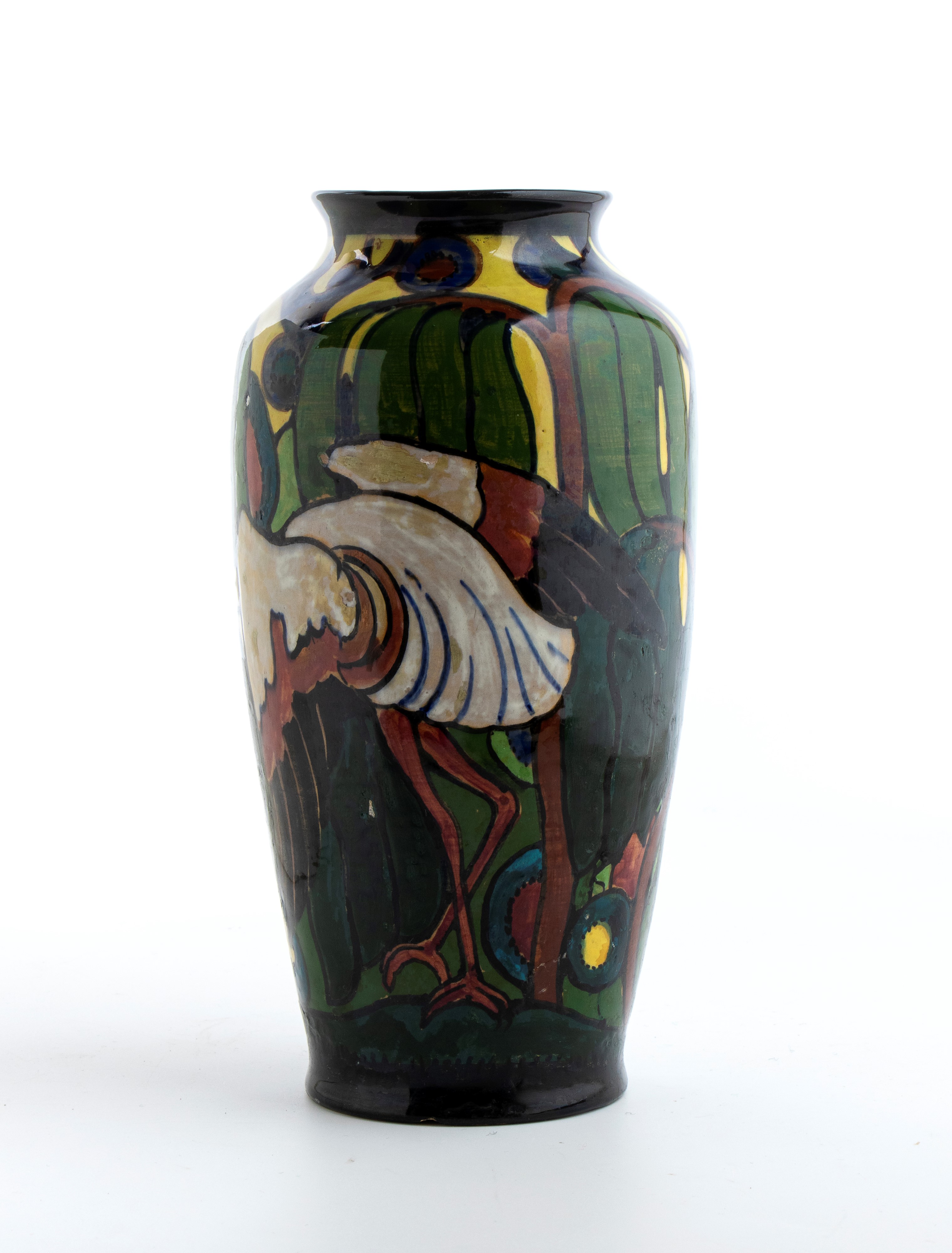 Ferruccio Palazzi - Vaso Palatino in terracotta dipinta e invetriata