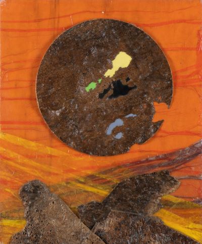 Sun - Tecnica mista su tavola