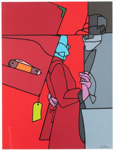 Senza titolo, litografia 100 x 70 cm