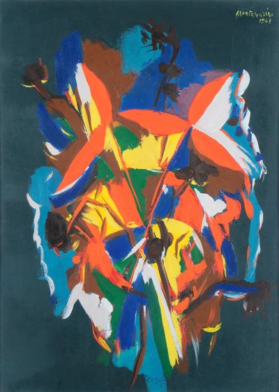 Astratto (olio su tela, 1968)