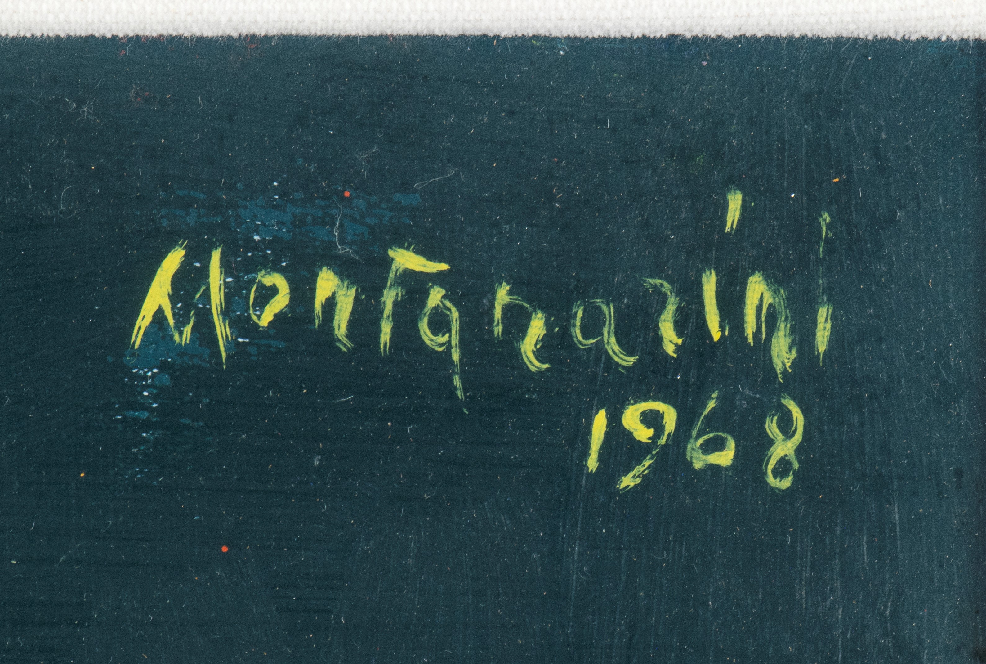 Luigi Montanarini - Astratto (olio su tela, 1968)