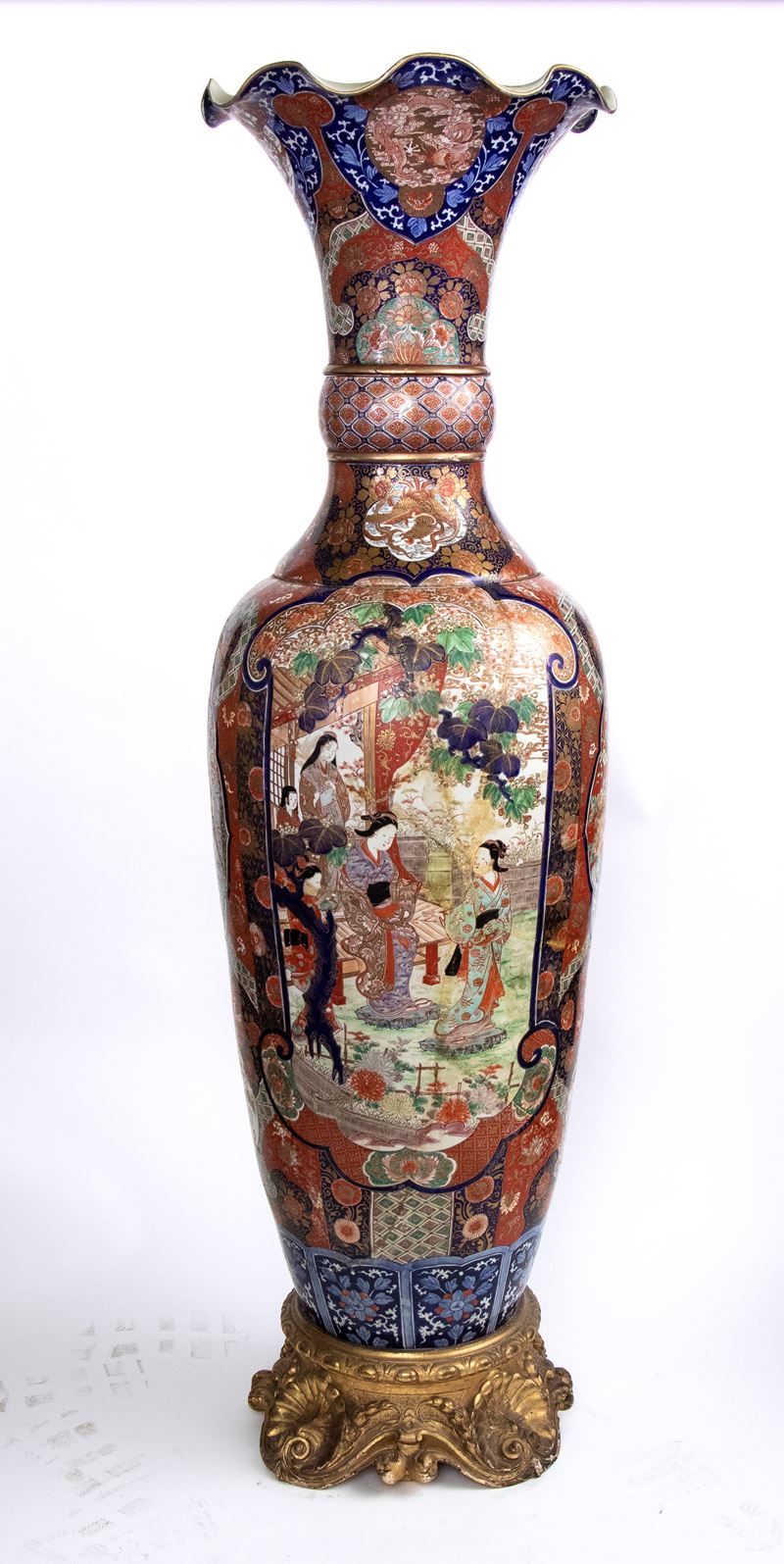 Vaso giapponese, porcellana Imari, XIX secolo