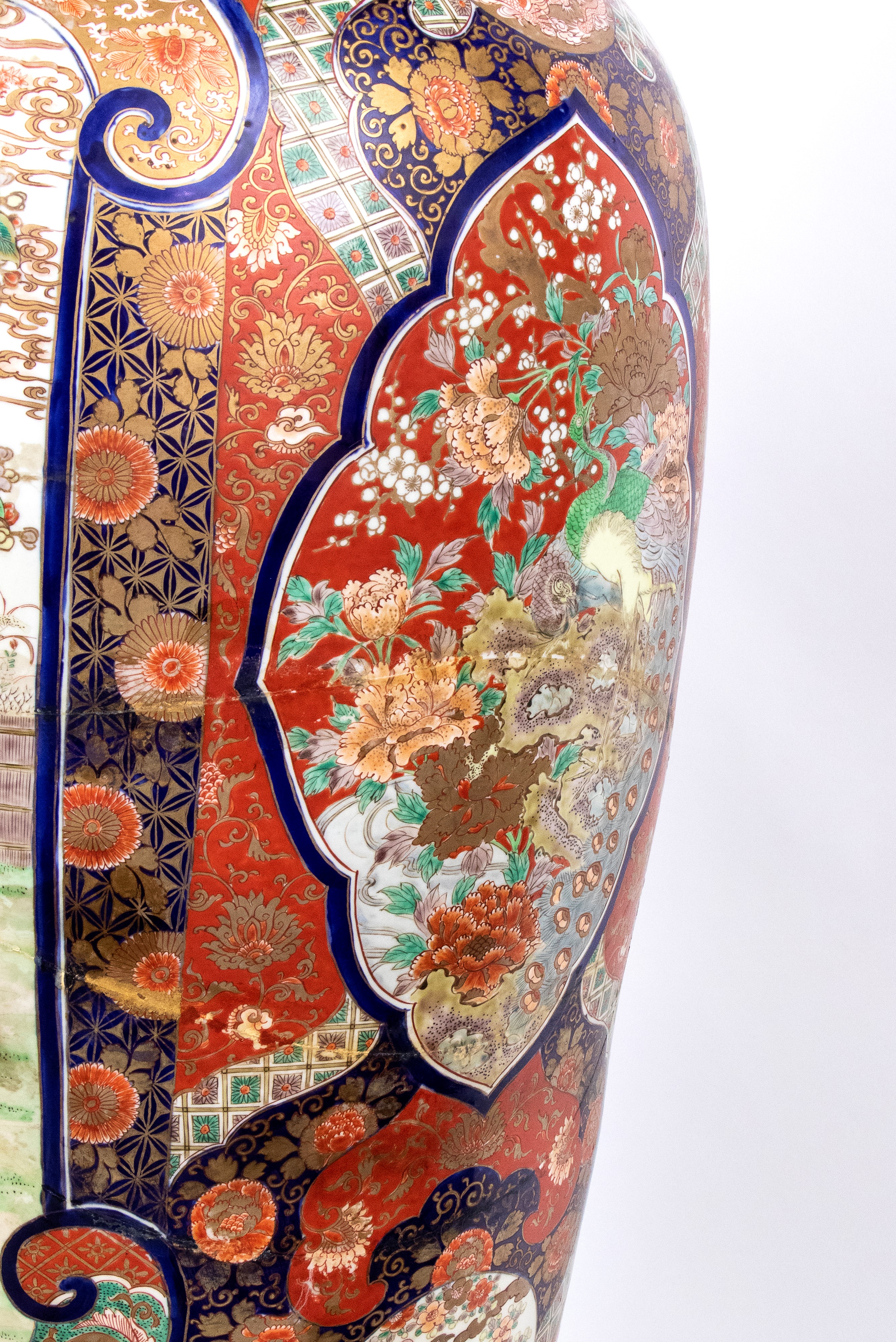 Vaso giapponese, porcellana Imari, XIX secolo