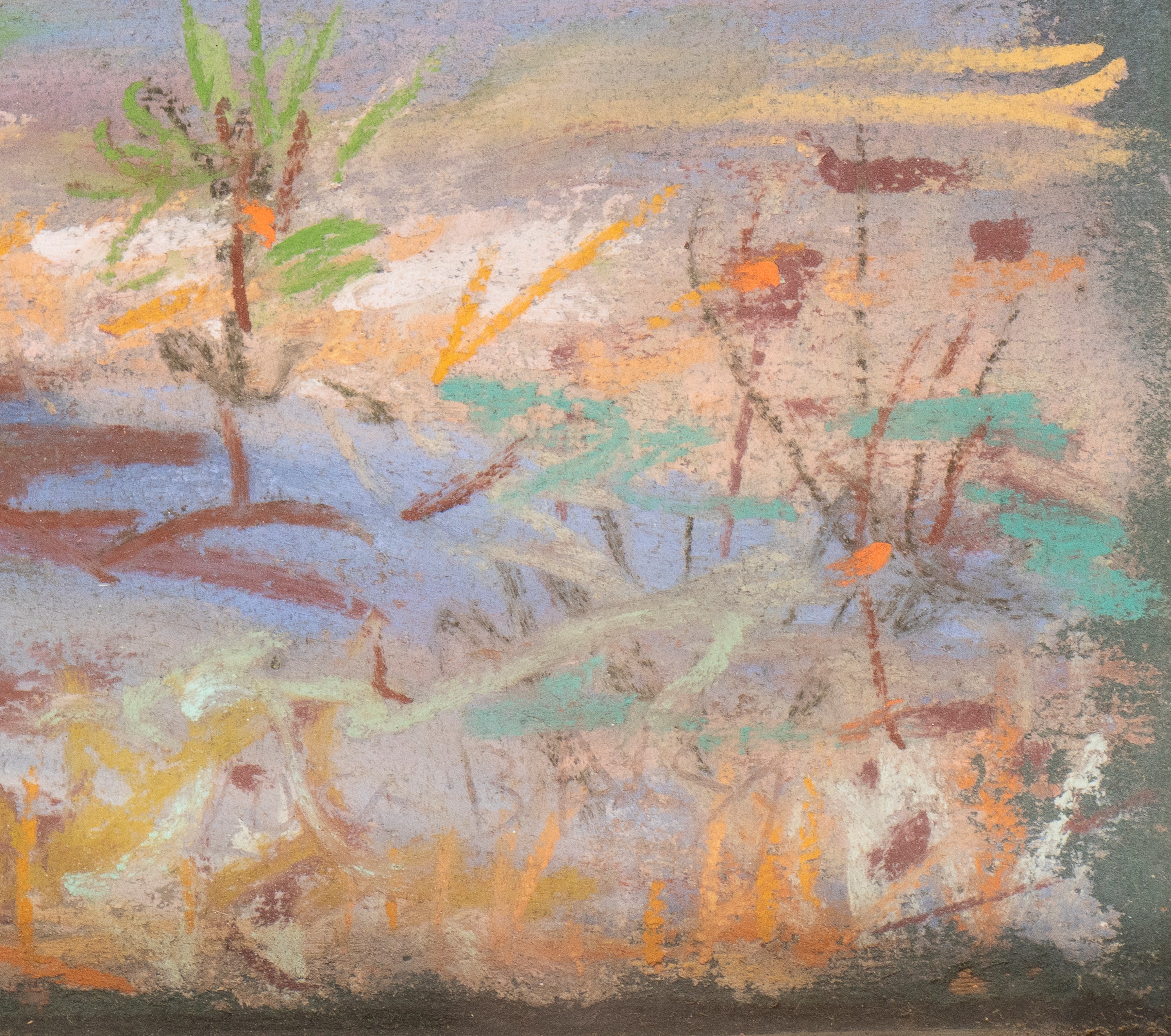 Luce Balla - Pineta di Castel Fusano, olio su tavola, 1950