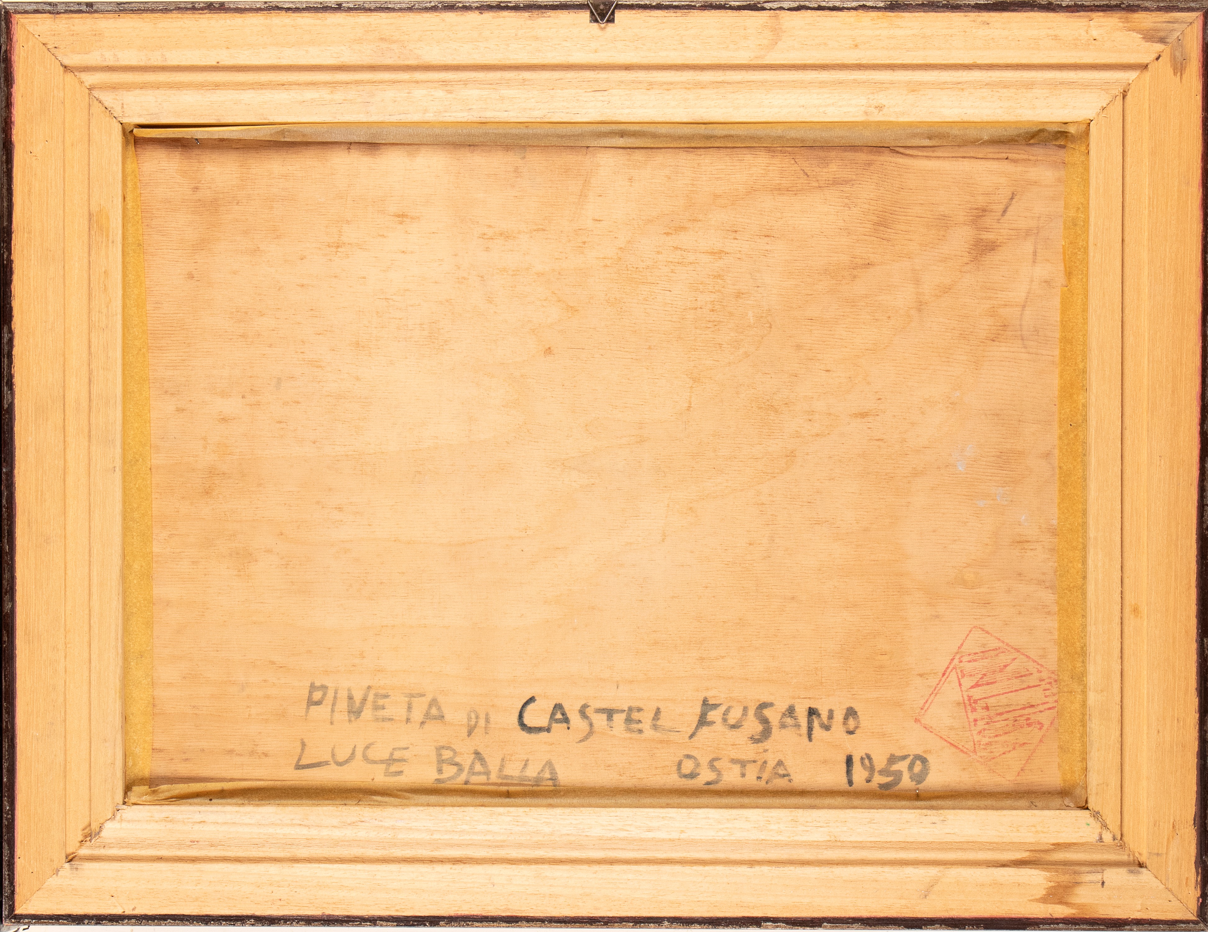 Luce Balla - Pineta di Castel Fusano, olio su tavola, 1950