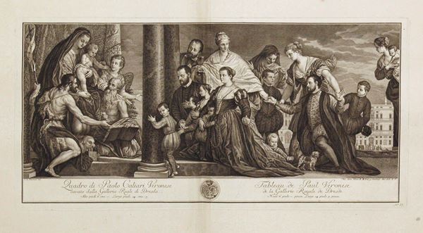 Philipp Andreas Kilian - The Madonna and the Cuccina Family, by Paolo Veronese