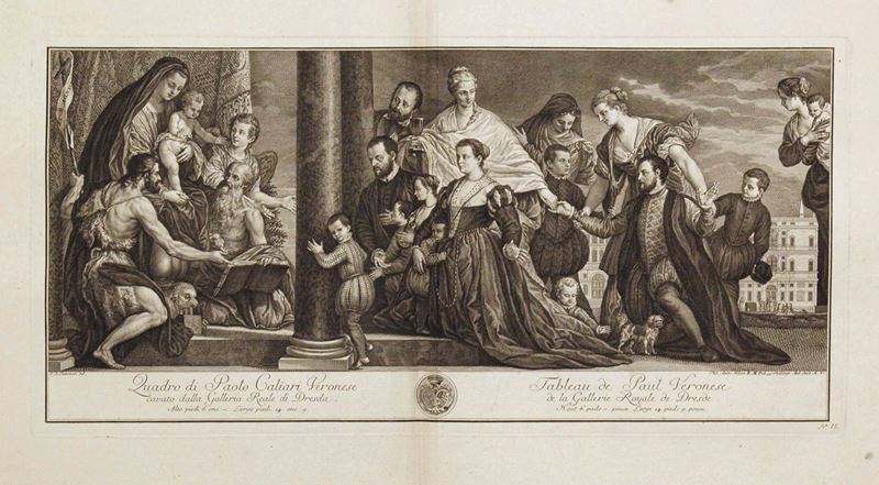 Philipp Andreas Kilian - La Madonna e la famiglia Cuccina da Paolo Veronese
