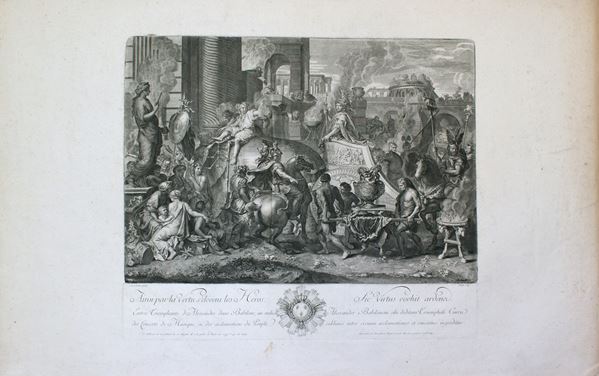 Pierre Picault - The Triumphal Entry of Alexander the Great into Babylon, by Charles Le Brun