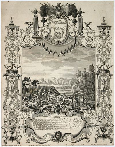 La conquista di Tortona, acquaforte e bulino