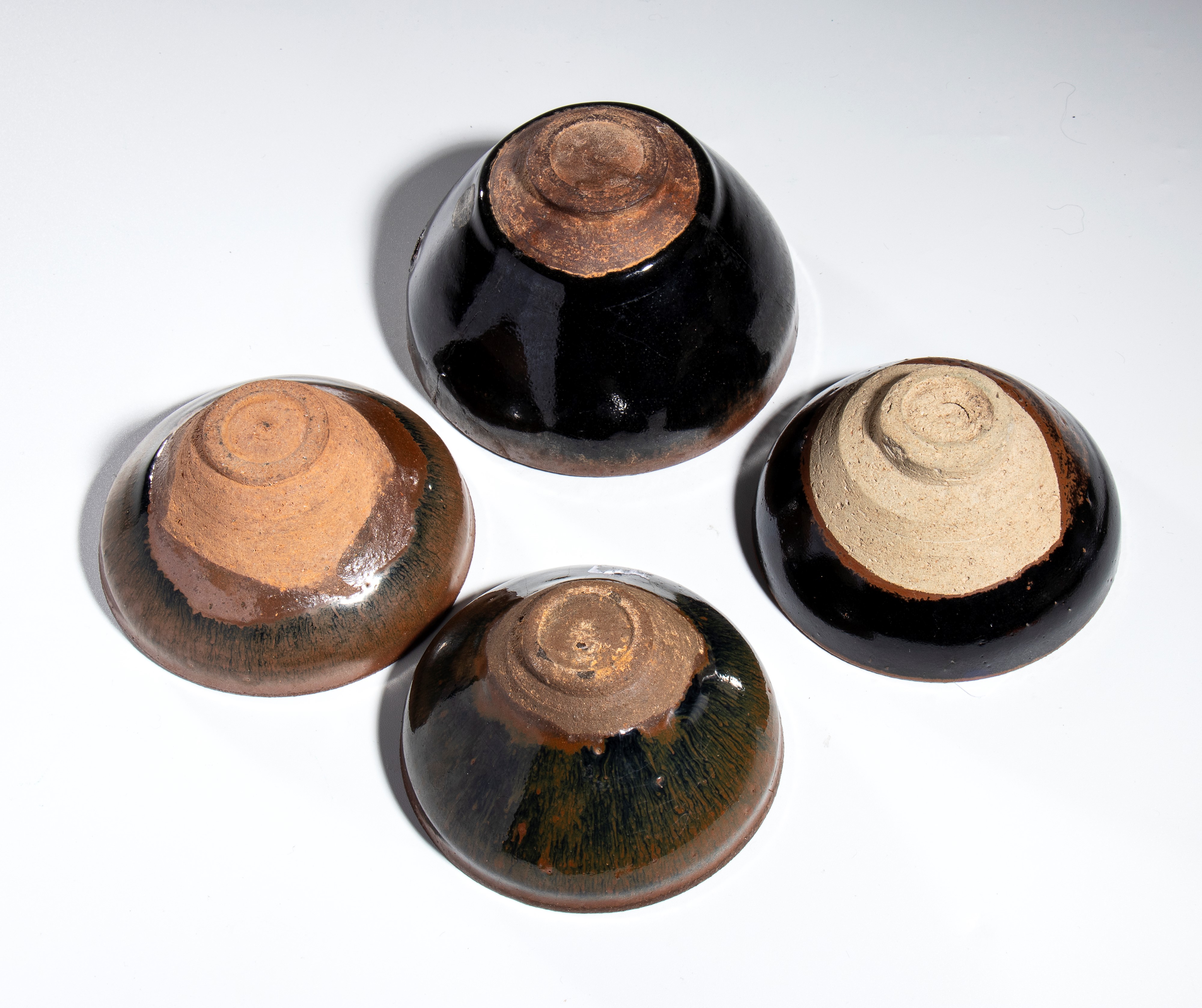 Gruppo di quattro ciotole da tè, Cina