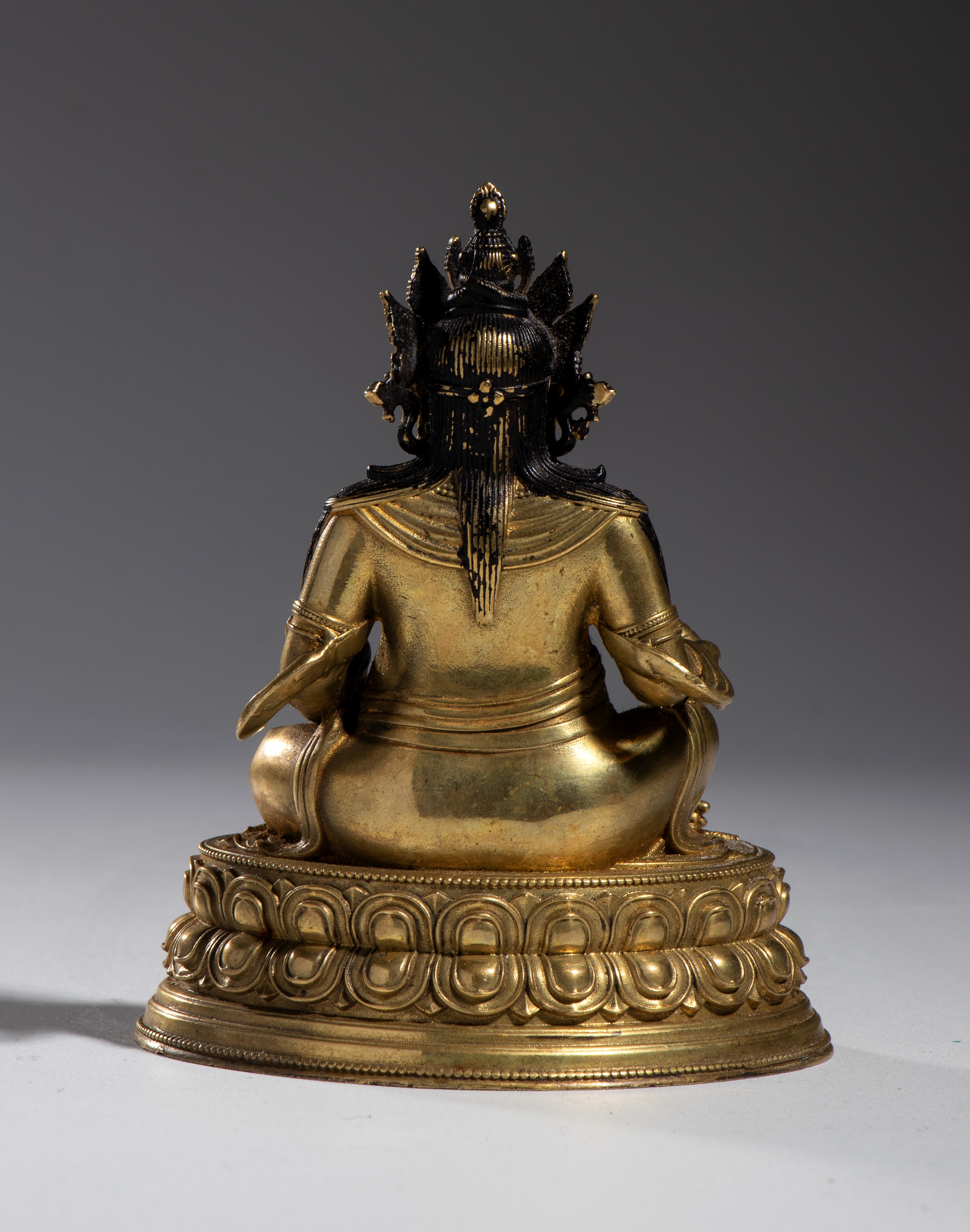 Figura di Jambhala, bronzo, 10 cm x 9 cm, XX secolo