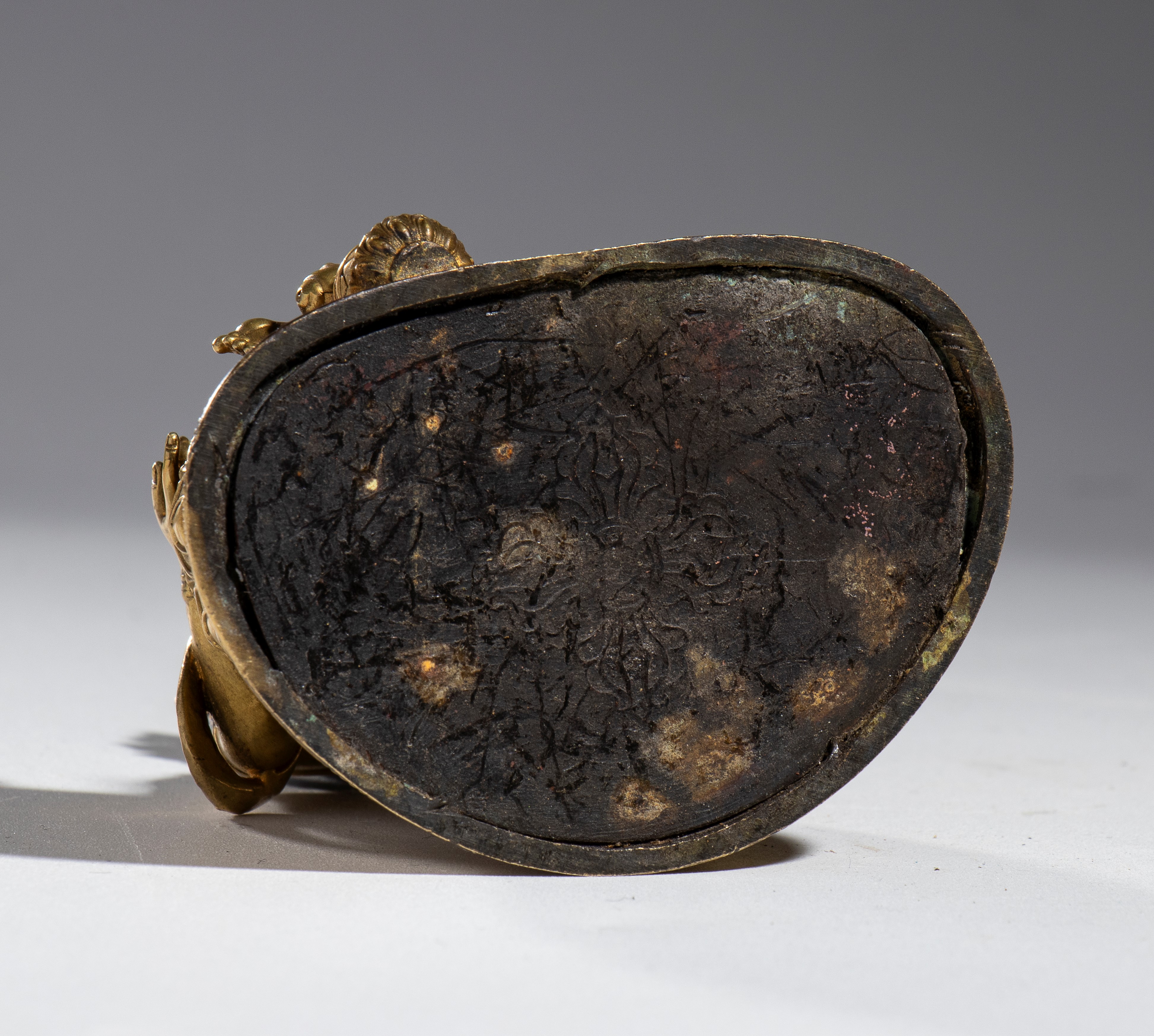 Figura di Jambhala, bronzo, 10 cm x 9 cm, XX secolo