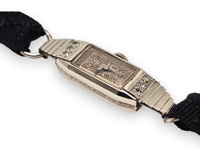 Orologio Art déco Lady in platino con diamanti, anni ’30