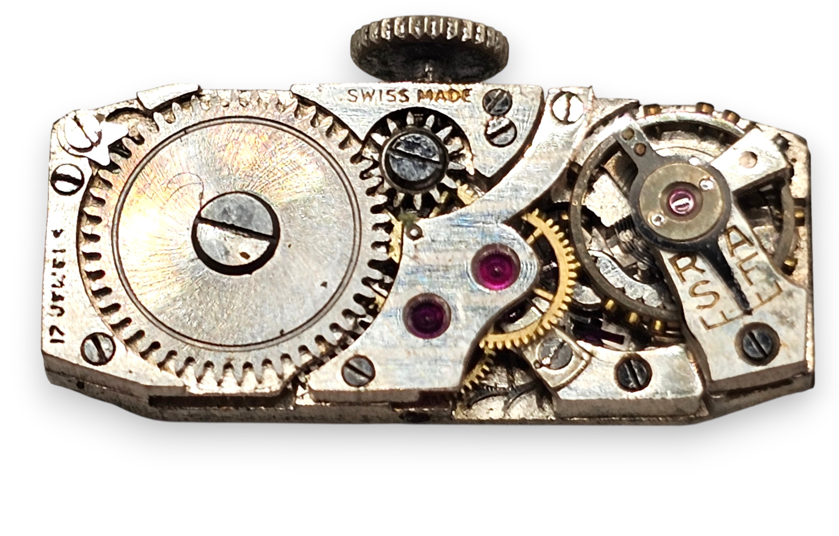 Calderoni - Orologio Art Déco da dama in platino e diamanti