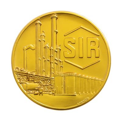 Medaglia di riconoscimento della SIR, Lotto di 11 medaglie in oro 18k
