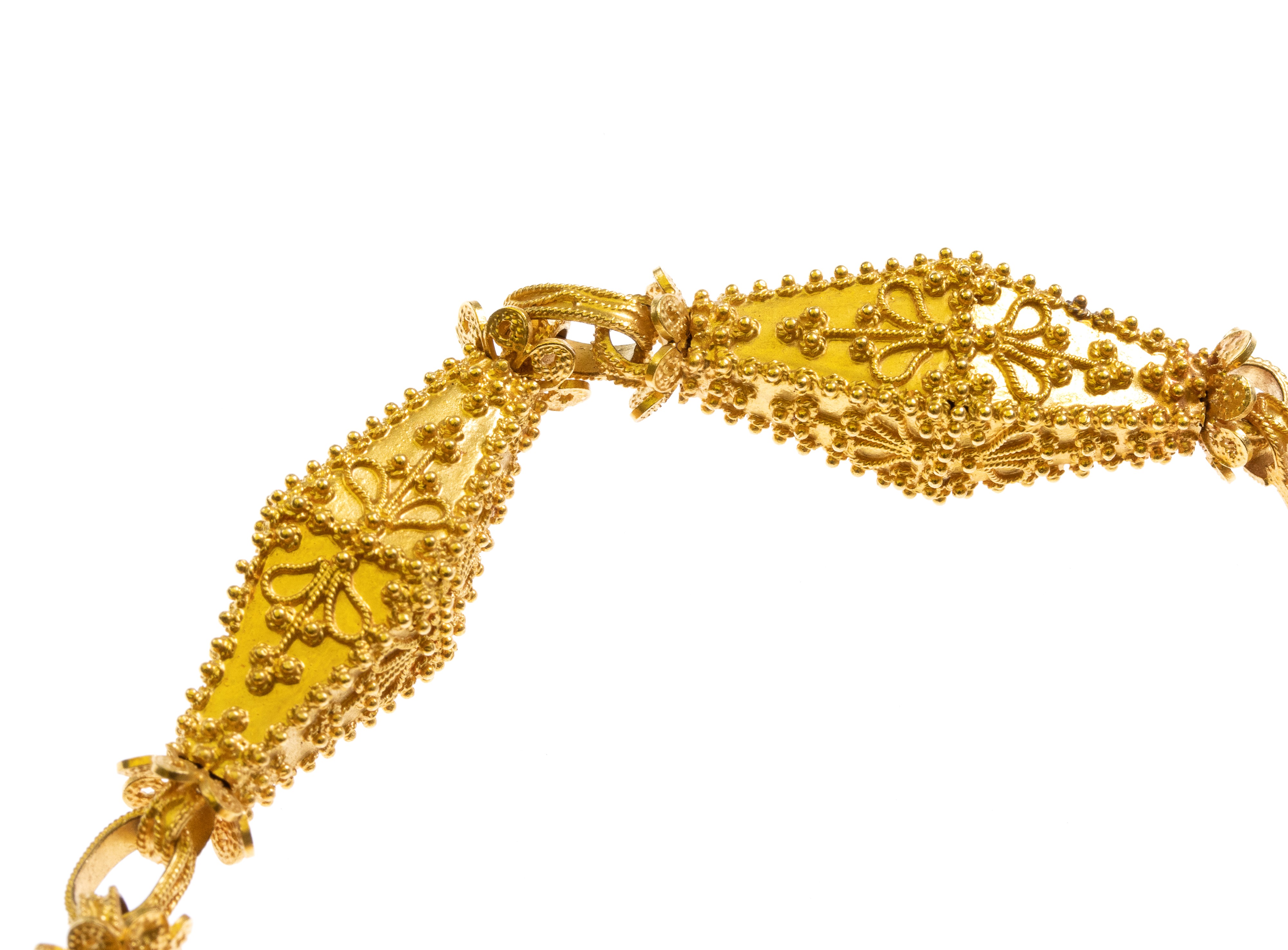 Bracciale in oro 18k, lavorazione a filigrana, Sardegna