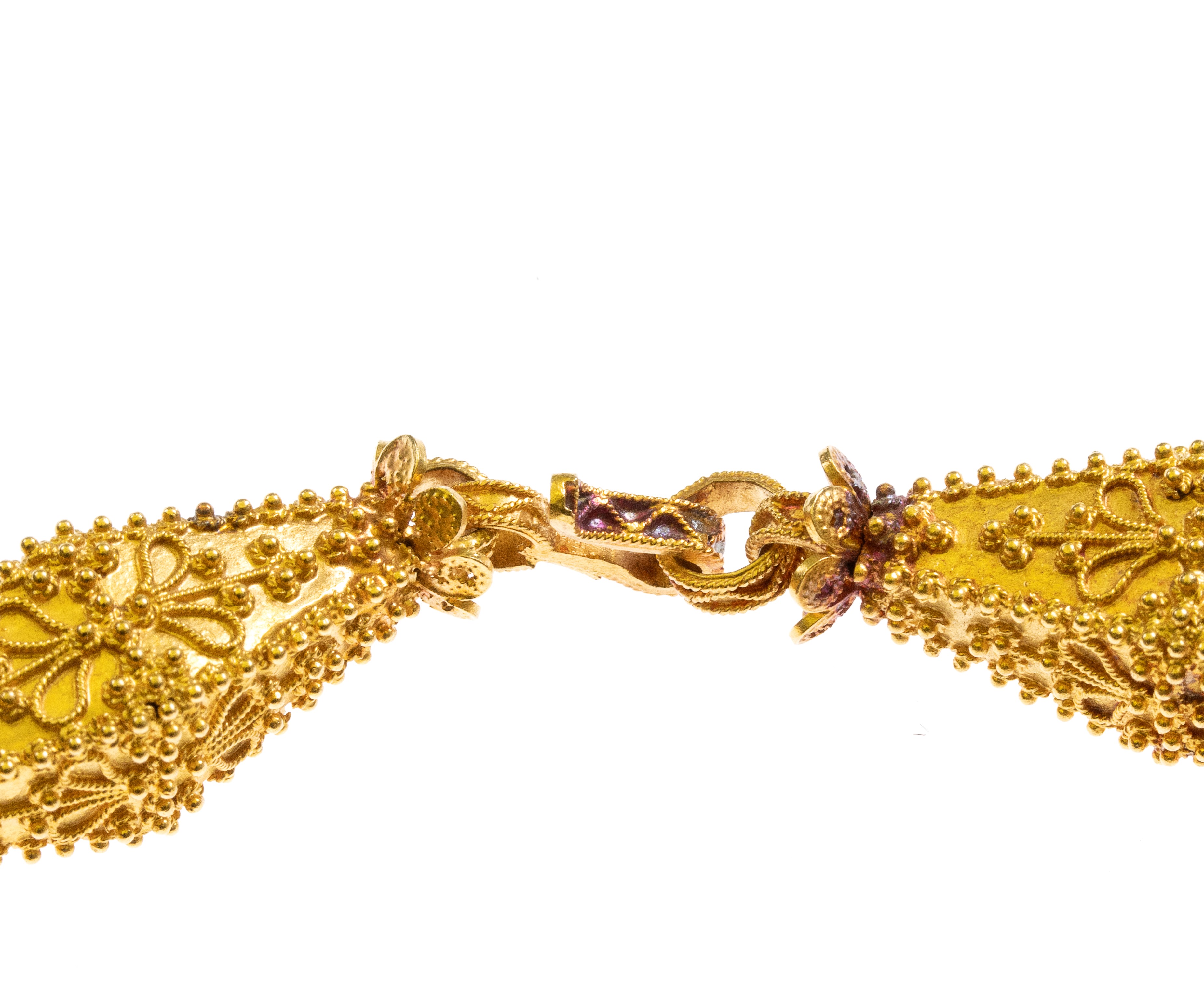 Bracciale in oro 18k, lavorazione a filigrana, Sardegna