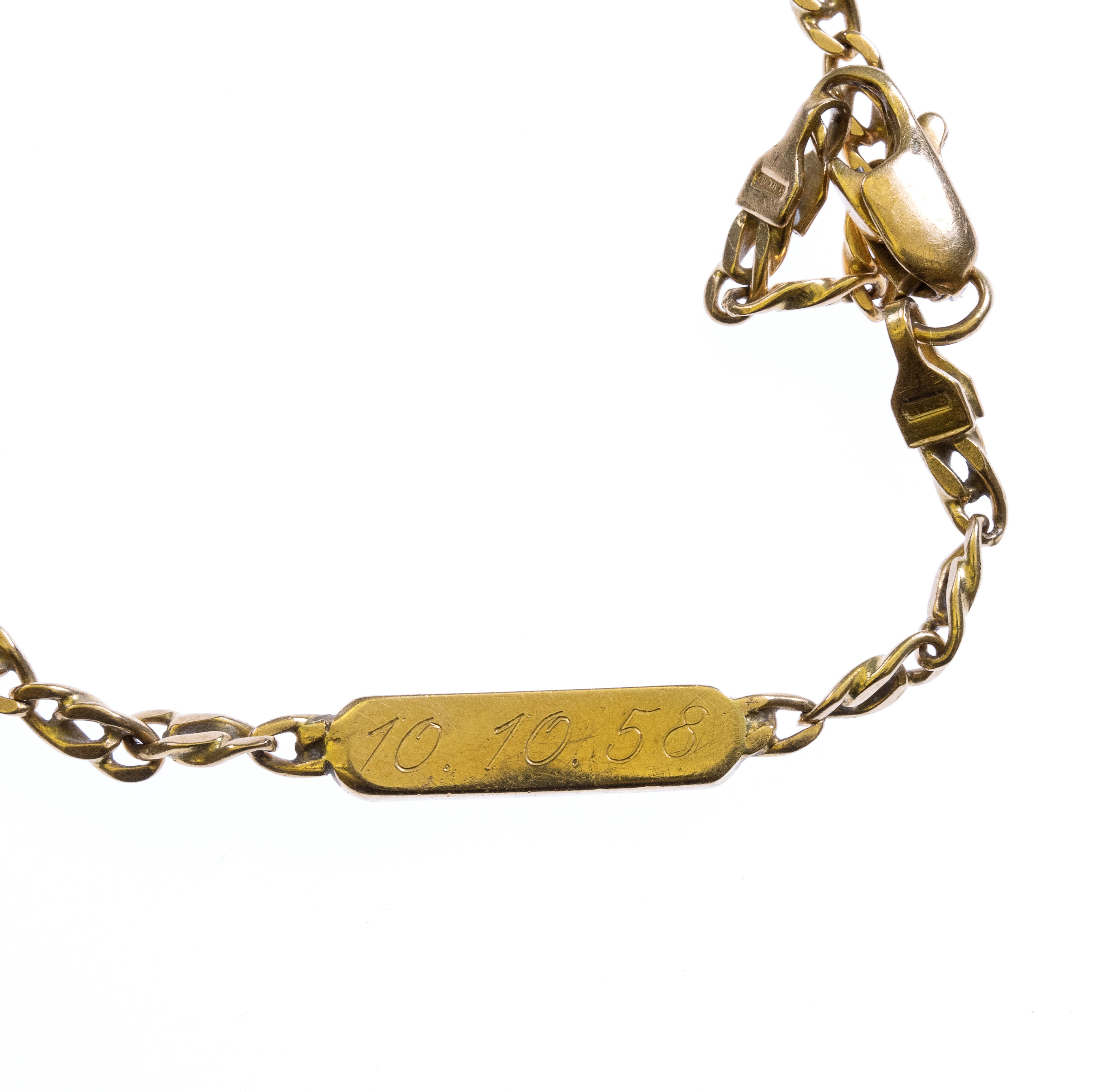 Bracciale in oro 18K, Italia, anni '50 del XX secolo
