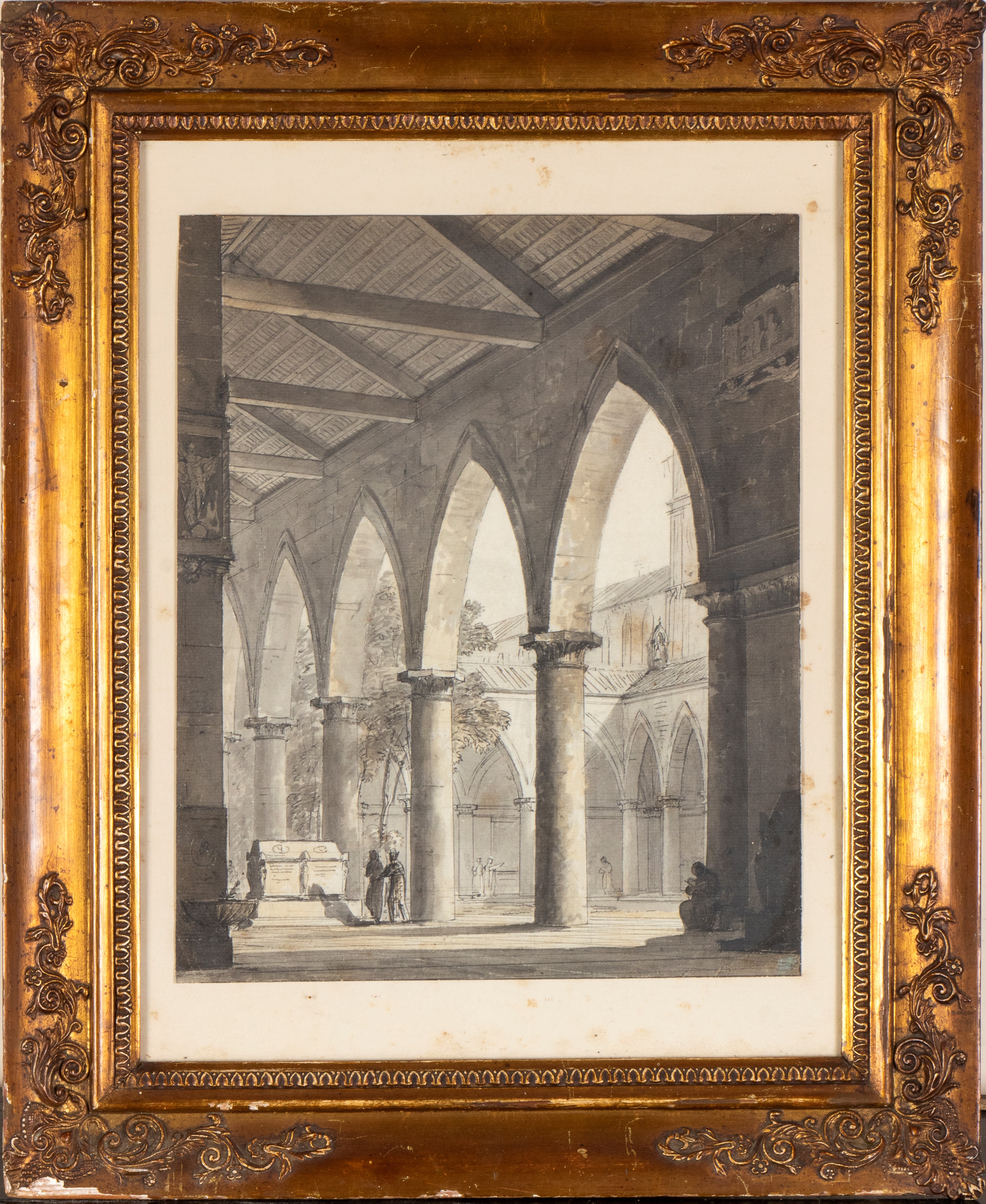 Scorcio di un chiostro