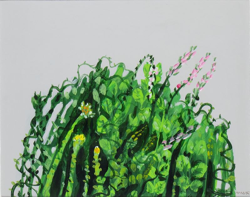 Edolo Masci - Composizione floreale, olio su tela