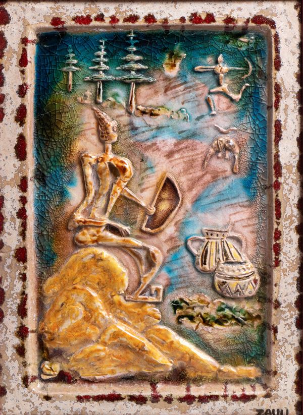 CARLO ZAULI - Cacciatore a riposo