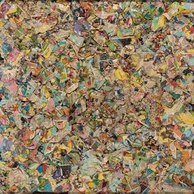 Bandpabittate - Collage su tela