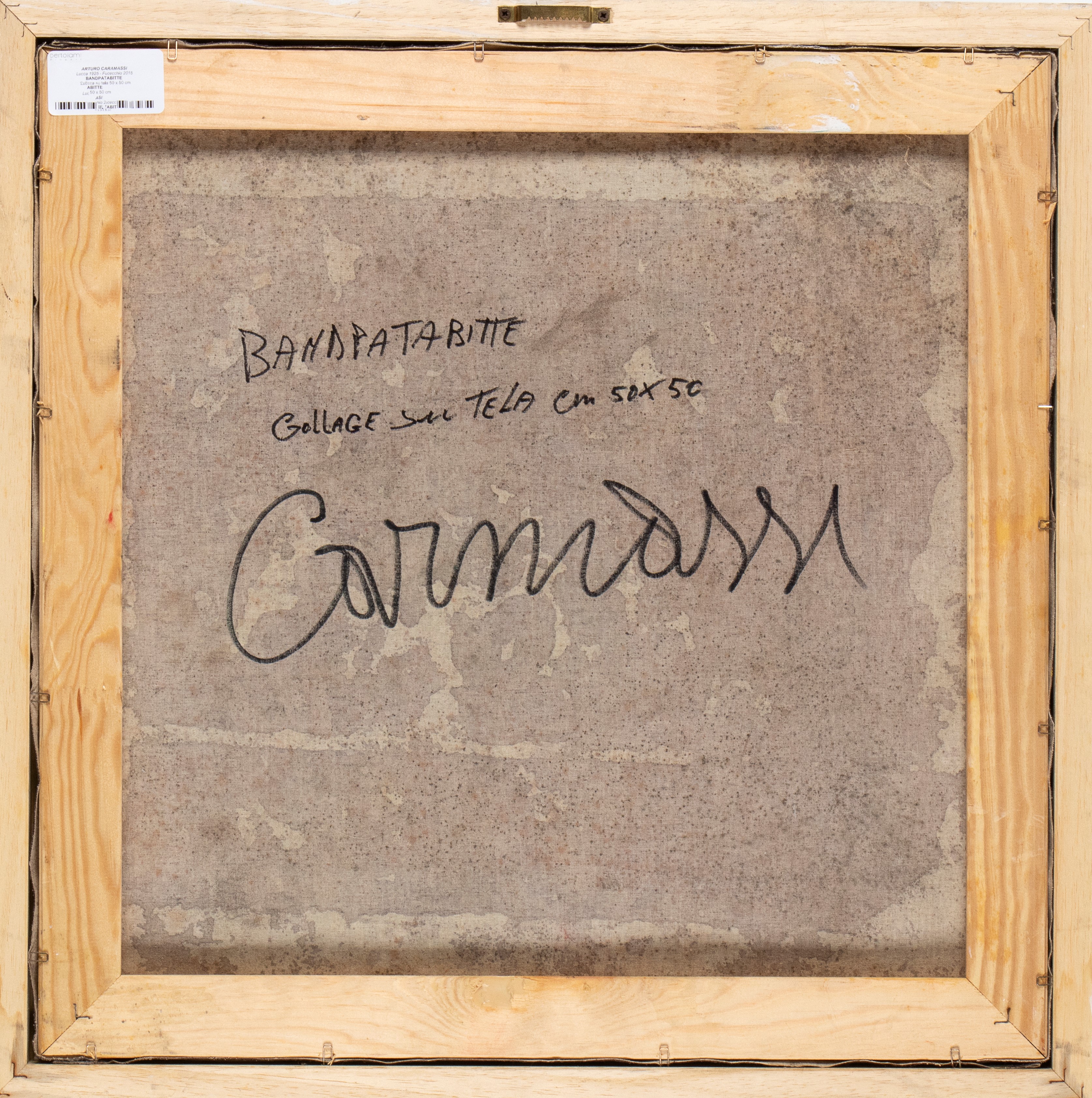 Arturo Carmassi - Bandpabittate - Collage su tela