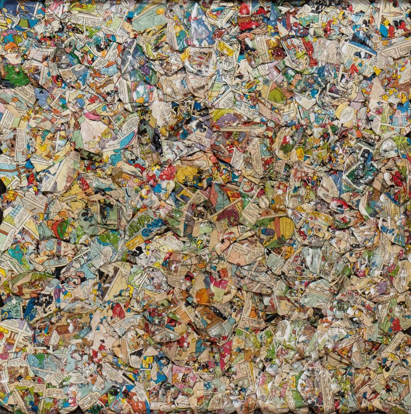 Arturo Carmassi - Bandpatabitte, collage su tela