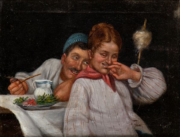 GAETANO BELLEI - Couple of peasants