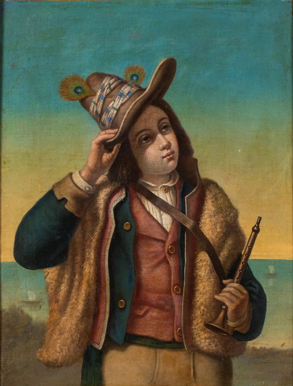 ANONIMO - Sheperd in traditional Italian costume